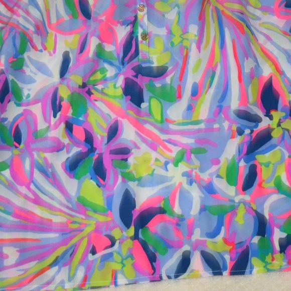 Lilly Pulitzer Bailey Silk Blouse Shell Top Shirt - Picture 7 of 16